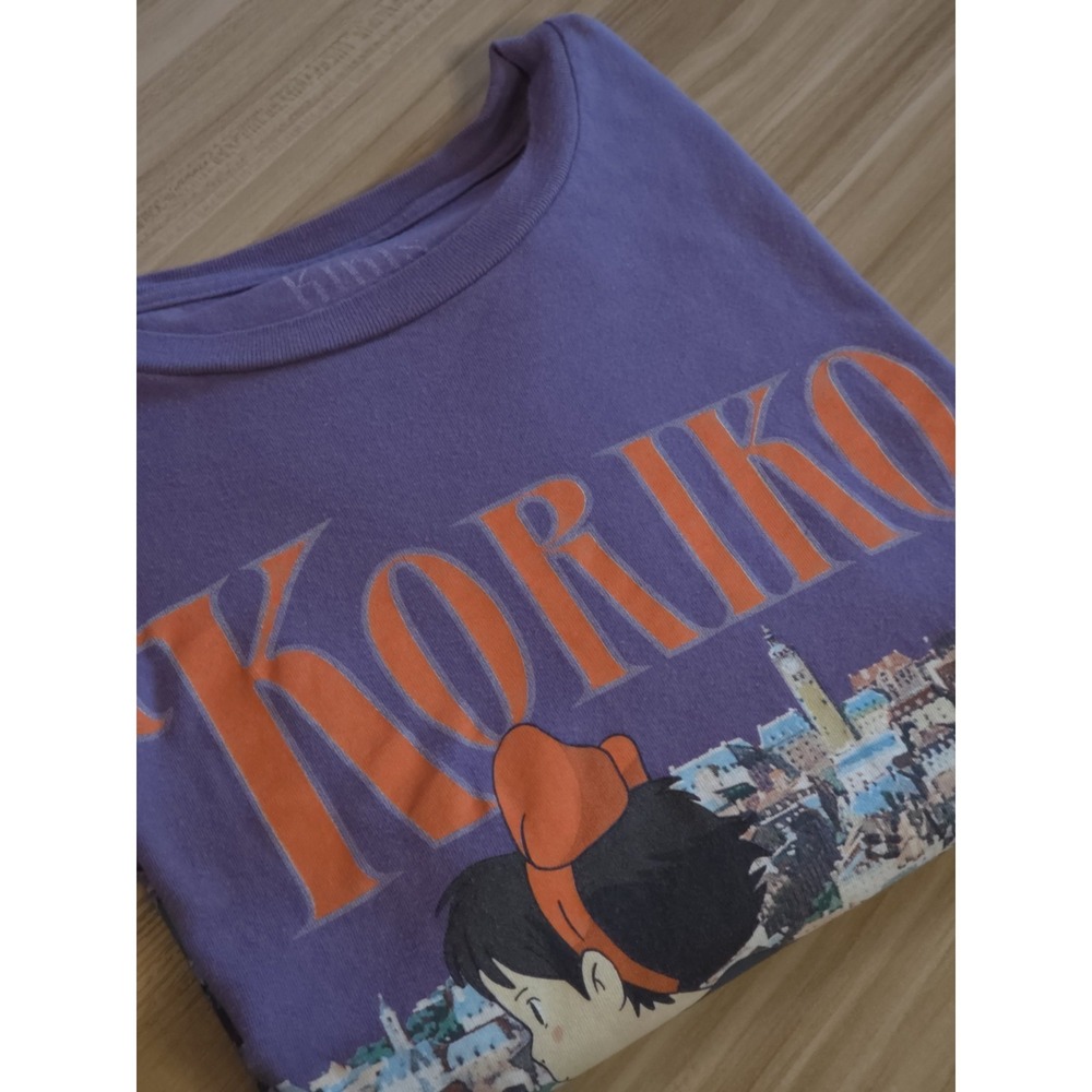Studio Ghibli Kiki's Delivery Service Koriko Unisex  Purple T-Shirt Size M